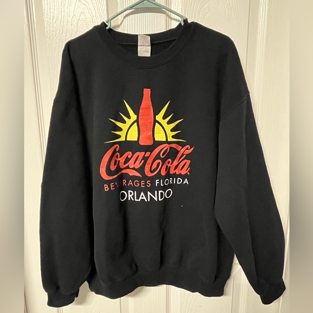 Coca cola Orlando black sweater unisex long sleeves XL